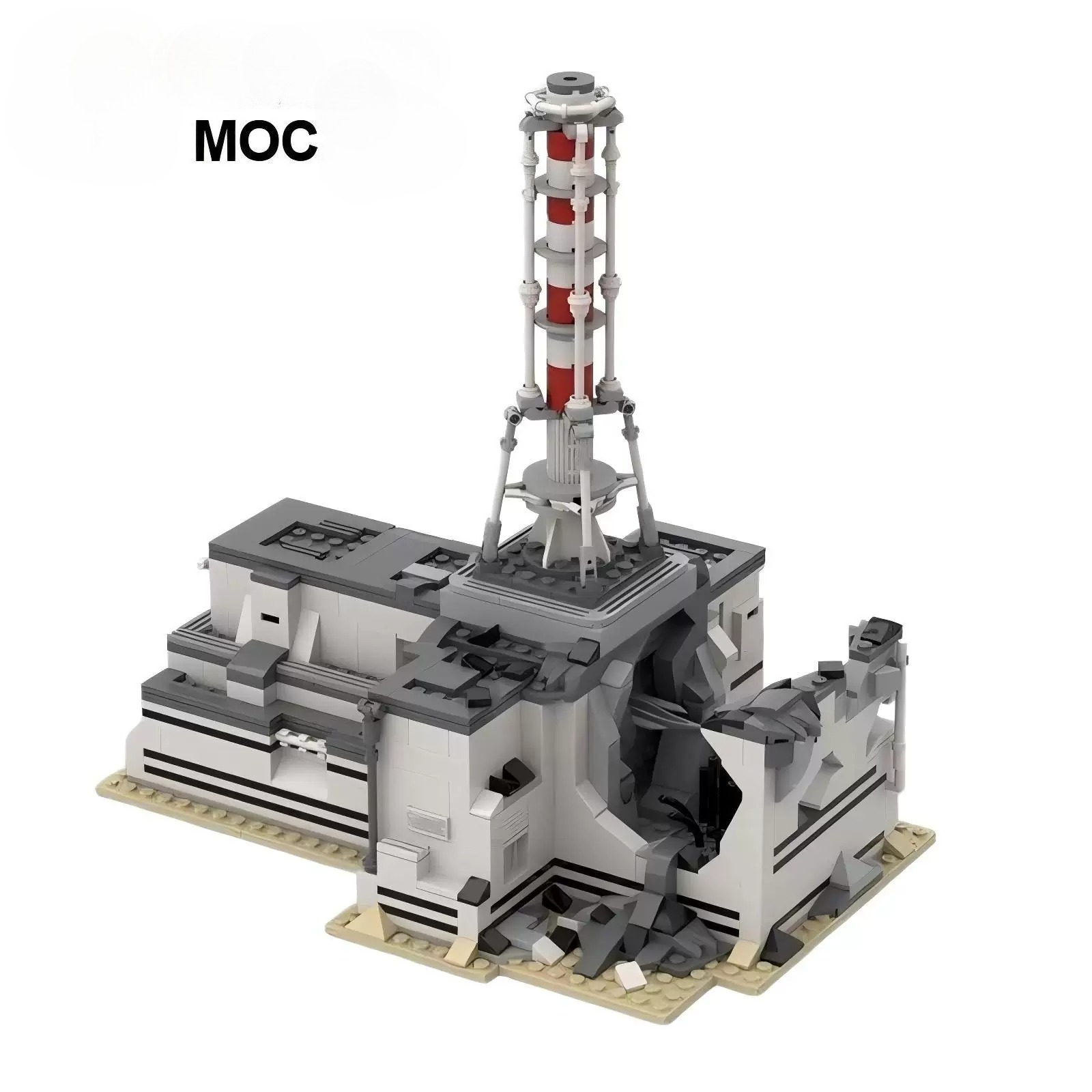 Renewable Energy Lego - MOC 1986 Architecture Chernobyl Nuclear Power
