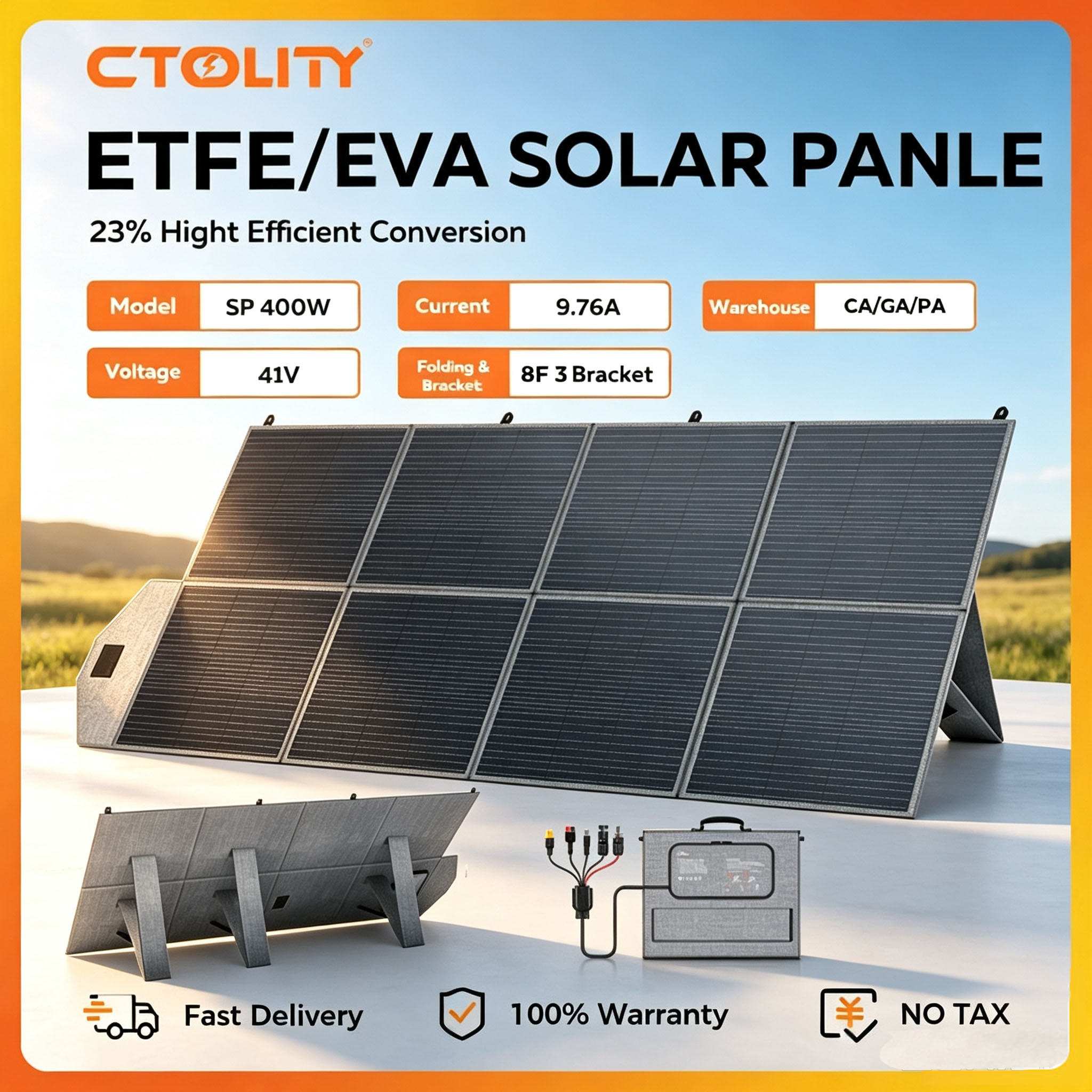 Rv Solar Kit 400W - CTOLITY 400W Solar Panel Portable Solar