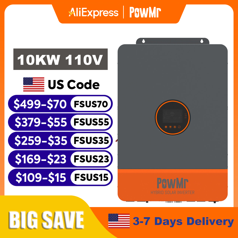 Flexible Solar Panel - PowMr 16KW 10KW Split Phase Inverter