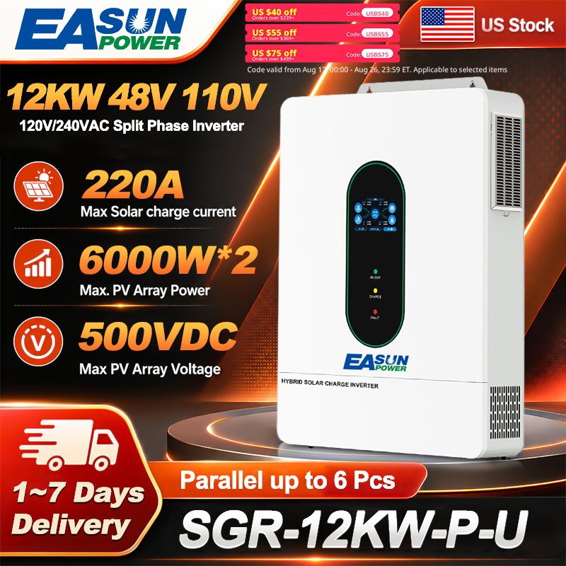 Flexible Solar Panel - EASUN POWER 12KW Split Phase Grid-Tied