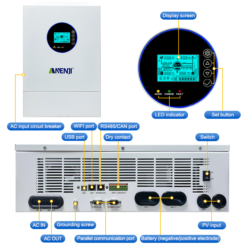 ANENJI 12KW 120V/240VAC Solar  - Flexible Solar Panel 评论和价格