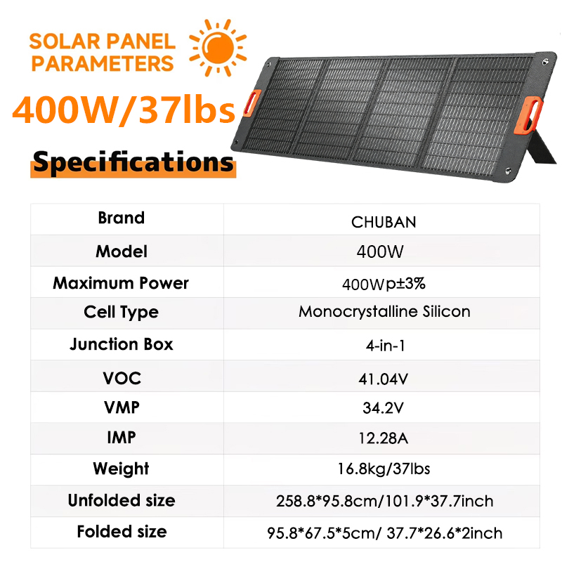 200W Foldable Solar Panel 400w - Solar Panel Monocrystalline 评论和价格