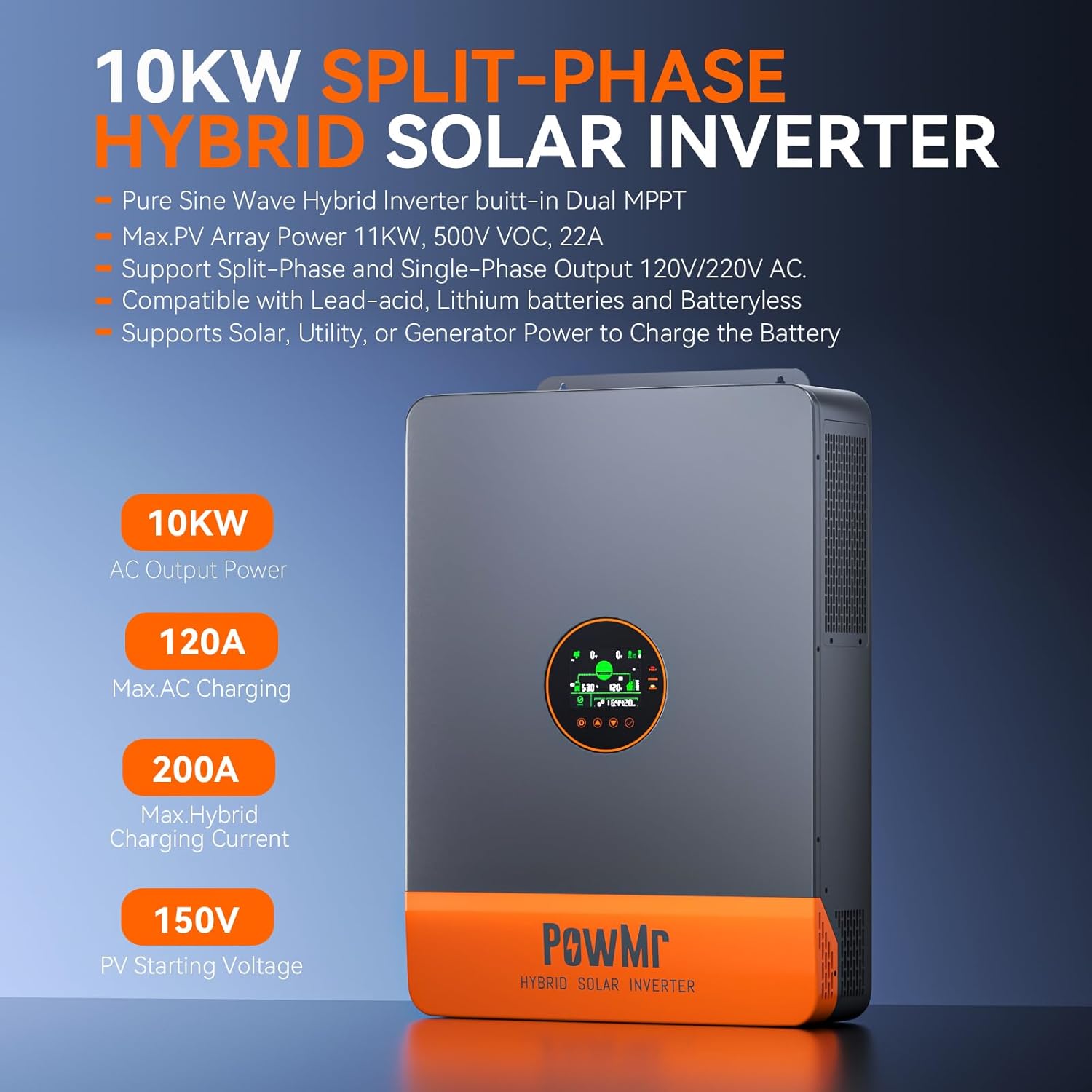 PowMr 16KW 10KW Split Phase In - Flexible Solar Panel 评论和价格