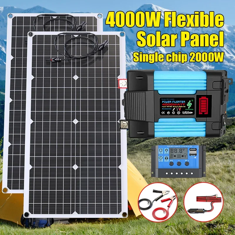 4000W Solar Panel Kit 12V To 1 - Solar Panel Monocrystalline 评论和价格