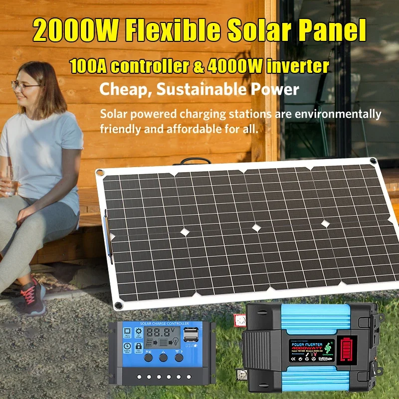 4000W Solar Panel Kit 12V To 1 - Solar Panel Monocrystalline 评论和价格